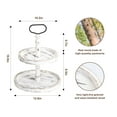 thumbnail image 2 of A Akraf Farmhouse Wooden Two Tier Serving Tray, Distressed Wood, Rustic Decor, 2 of 5