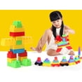 thumbnail image 5 of 66 pequeños bloques de construcción de plástico para niños empaquetados en cajas de almacenamiento, coloridos, 5 of 5