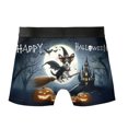 thumbnail image 2 of Happy Halloween Rat Terrier Witch Pumpkins Bats All Over Print Boxer Briefs Underwear for Men Dad Ratty Dog Lover - 13012, 2 of 6