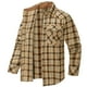 thumbnail image 5 of Seeotter Flannel Shirt for Men Cotton Mens Flannel Shirts Long Sleeve Plaid Soft Casual Button Down Shirt Men, 5 of 7