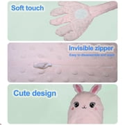 CPWVKI Rabbit Plush Toy Funny cartoon Stuffed Animal Plush Bunny with Patting Hand Doll Gift for Boys Girls