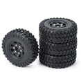 thumbnail image 2 of 4* 1:24 RC Car Rubber Beadlock Tires Wheels Rim For Axial SCX24 90081 00001 00002, 2 of 4