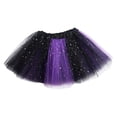 thumbnail image 6 of Byoo Toddler Girl Glitter Tulle Tutu Skirt Block Color Elastic High Waist Skirts Elegant Soft Daily Skirt for Kids, 6 of 7