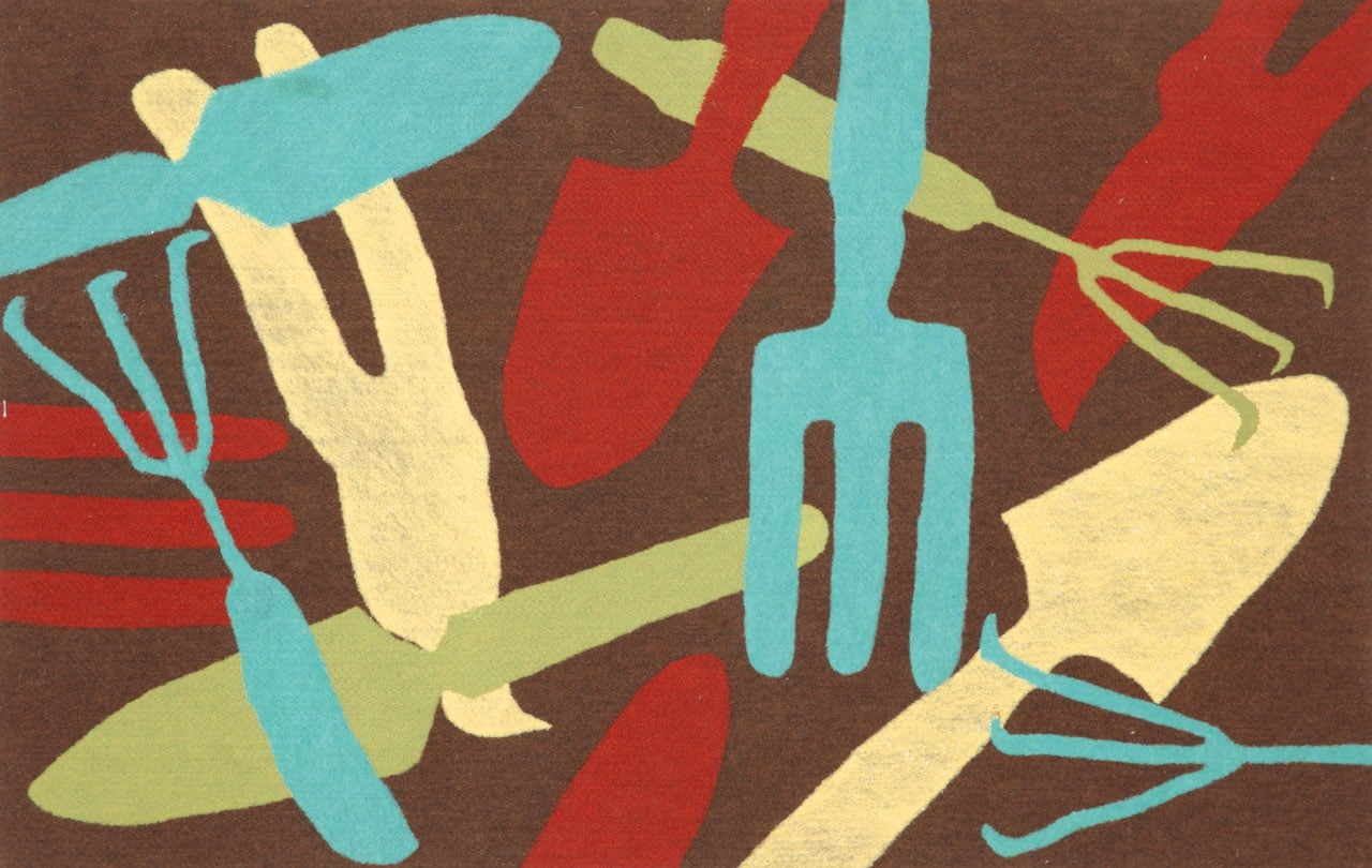 Liora Manne Visions II Garden Tools Indoor OutDoormat Brown 20"X29.5" by Trans-Ocean Import Co., Inc.