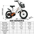 thumbnail image 2 of NEORIVER 14" Kids Bikes for Girls and Boys, Kids' Bicycles with Training Wheels, Ages 3-5 Years, 2 of 6