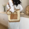 thumbnail image 3 of Bolsas Playa Verano para Mujer Bolso Mano Tejido Paja Gran Capacidad Viajes Al Aire Libre, 3 of 7