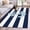 blue, variant on 3'x5' Area Rugs, Navy Blue Striped Indoor Outdoor Area Rug for Living Room Bedroom, Blue Anchor Nautical Farmhouse Washable Bathroom Rugs Kitchen Floor Carpet Mats Home Decor Aesthetic