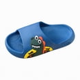 thumbnail image 3 of kpoplk Toddler Slides Slipper Bunny Pillow Sandals Summer Quick Dry Bathroom Slides Beach Water Non-Slip Kids Shower Shoes(Blue,1), 3 of 5