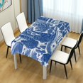 thumbnail image 4 of Yayeee Tablecloths 54" x 54" Rectangle Wrinkle Resistant Party Table Cover, Blue Garden Pattern, 4 of 8