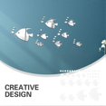 thumbnail image 2 of Marine Animal Stickers Fish Shape Wall Sticker Smooth Surfaces Silver Plastic Decorative 1Set, 2 of 3
