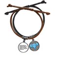 thumbnail image 1 of Quote Single Dog in 's Day Bracelet Rope Hand Chain Leather Elephant Wristband, 1 of 2