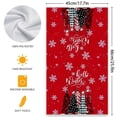 thumbnail image 2 of Festive Holiday Snowman and Fir Tree Patterned Kitchen Towels for Seasonal and Drying Dishes, 2 of 6