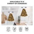 thumbnail image 4 of Sikiie Black Marble Pattern Sunflower Hand Towel with Loop Hanging Towel Absorbent Tie Towels for Kitchen Tea Bar Bathroom Decor, 4 of 7