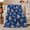 Dark Navy Blue Nautical Sailboat Cartoon, variant on Nautical Coastal Seashell Starfish Pattern, Festive autumn celebration Scene, Warm Flannel Blanket for Beach House and Living Room, Art Lovers autumn celebration Gift, Festive Home Decor