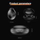 thumbnail image 5 of Tholdsy Auriculares inalámbricos con pantalla LED Bluetooth 5,0 auriculares con Control táctil para Android teléfono móvil auriculares Cables de audio/vídeo Negro, 5 of 6
