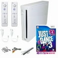 thumbnail image 1 of Nintendo Wii Console Wii Game System White with Just Dance 3, 2 RetroFam Remotes & Nunchucks (Refurbished), 1 of 6