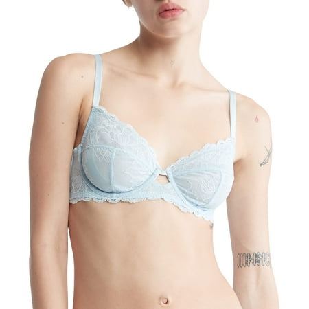 Calvin Klein Women's Seductive Comfort Unlined Lace Bra, Palest Blue, 36B |  Walmart Canada