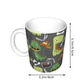 thumbnail image 2 of Yiaed Cartoon Dinosaurs (2) Print Ceramics Coffee,Large Handle Design,Extra Large Tea and Coffee Cup for Office and Home Mugs, 2 of 6