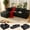 105''Black Cloud Couch(Left Facing Chaise), variant on Cloud Couches for Living Room, Lofka Corduroy L-Shape Couch with Chaise, Deep Seat Boneless Sofa, Black