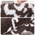 thumbnail image 5 of Bathroom Rugs, Yamaziot Bathroom Rugs Sets 3, Non Slip Absorbent Microfiber Shaggy Ultra Soft Bath Rug Mat Runner with U Shaped Contour Toilet Mat, Brown, 5 of 7