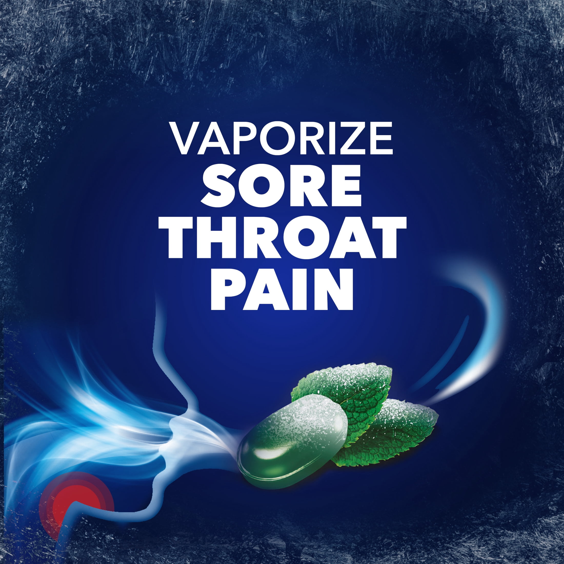 Vicks VapoCOOL SEVERE +Intense Pain Relief Menthol & Benzocaine Drops, Icy Mint, 30 count