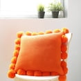 thumbnail image 2 of Funda de Almohada Baoblaze Bohemio con Flecos Naranja, 2 of 8