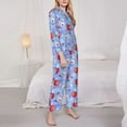 thumbnail image 3 of Fotbe coffee love cup winter Pattern Long Sleeve Pajama Set for Women,Sleepwear Set,2-piece Loungewear Set,Soft PJs Comfy Nightwear with Pockets -Medium, 3 of 7