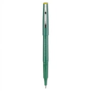 Razor Point Fine Line Porous Point Pen, Stick, Extra-Fine 0.3 Mm, Green Ink, Green Barrel, Dozen | Bundle of 10 Dozen