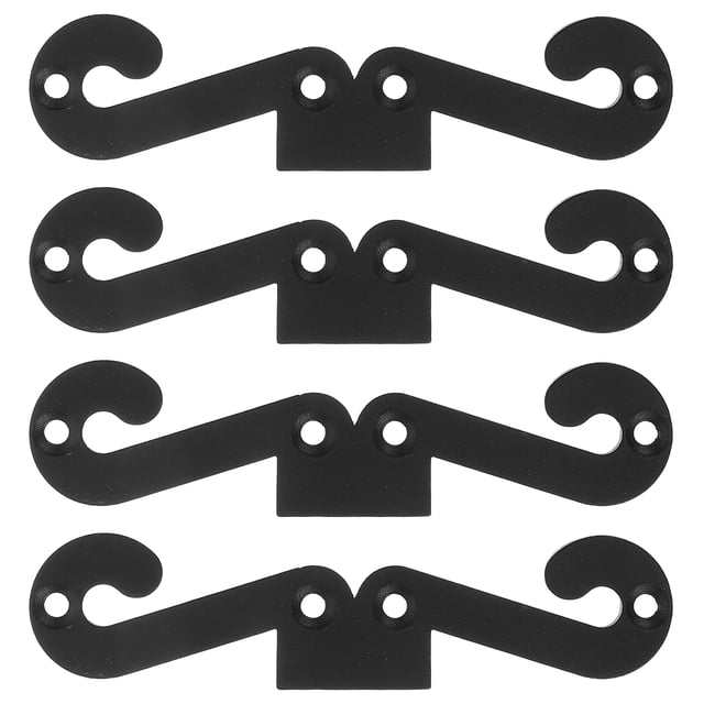 BRIGHTFUFU 4 Uds. Herrajes decorativos para puertas de garaje, accesorios para puertas de Granero, bisagras decorativas para puertas de Granero