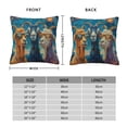 thumbnail image 2 of Funny Goat Family Psychedelic Art Pillow Cover Decorative Throw Pillowcase Soft Cushion Covers Bed Sofa Couch 12x12, 2 of 6