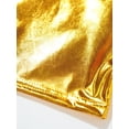 thumbnail image 6 of Haitryli Kids Girls Hip Hop Dance Tops One Shoulder Crop Tank Girls Shiny Metallic T Shirt Rave Tee Gold 7-8, 6 of 7
