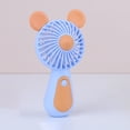 thumbnail image 4 of Xinyolin 1 Set Handheld Fan 2 Gear Speeds USB Simulated Natural Wind Large Capacity Battery Standable Cartoon Small Fan Office Accessory, 4 of 8