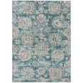 thumbnail image 2 of Addison Rugs Chantille Indoor/Outdoor Transitional Floral Teal Washable Rectangle Rug, 2'6" x 3'10", 2 of 6