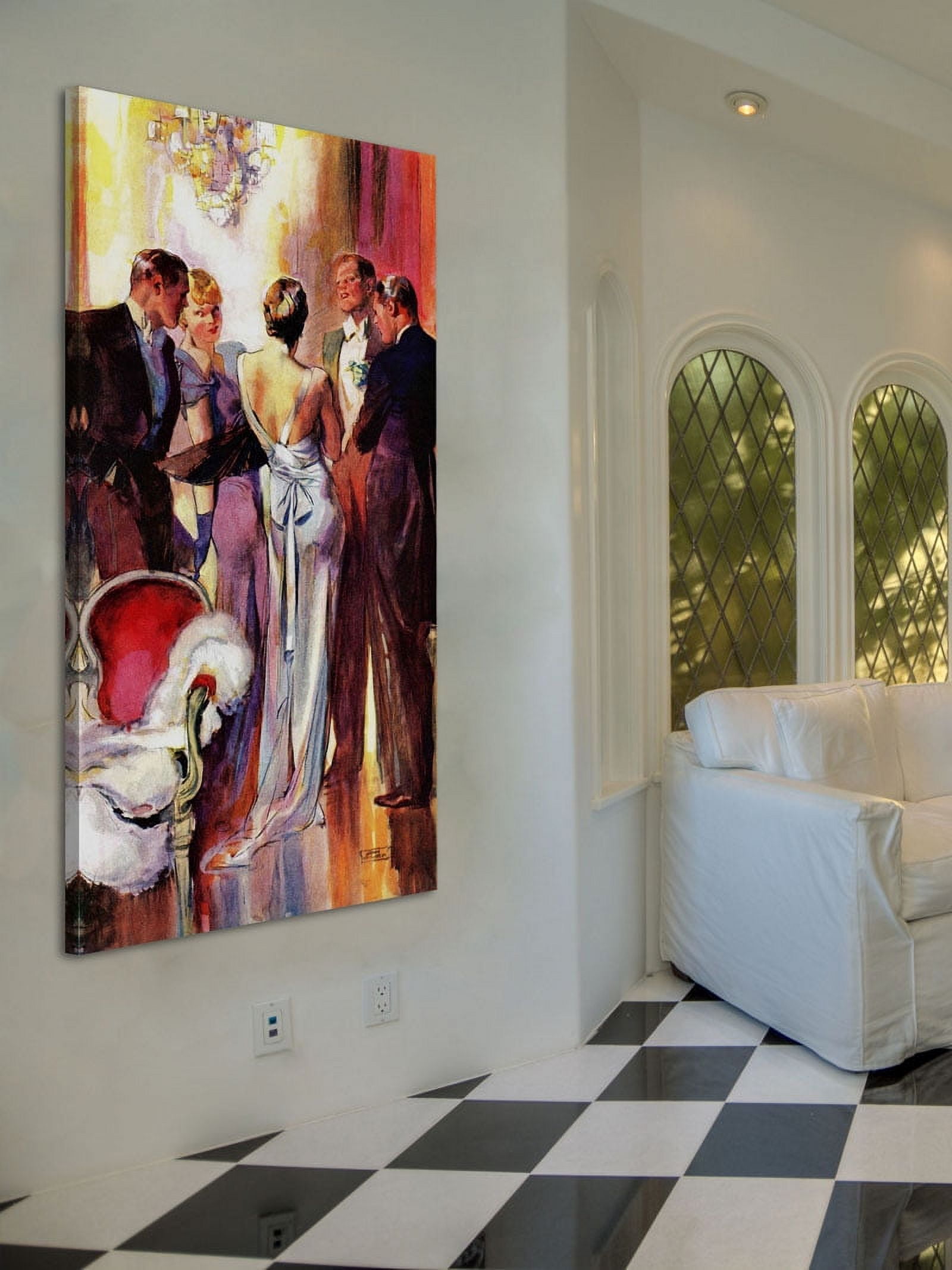 Marmont Hill Vintage Fashion Milk and Honey by John LaGatta Painting Print on Wrapped Canvas