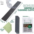 thumbnail image 2 of Ledgebay Rug Pad Grippers for Area Rugs - Pack of 9 Reusable, No Skid, Washable, Anti-Slip, Rug Pad Gripper for Hardwood Floors and Tile with Double-Sided, Self Adhesive to Keep Area Rugs Flat (Gray), 2 of 8