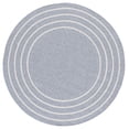 thumbnail image 2 of Safavieh Braided Nikeisha Striped Machine Washable Reversible Area Rug, Light Gray/Ivory, 5' x 5' Round, 2 of 12