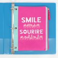 thumbnail image 2 of Pen+Gear ASL Smile Zipper Binder Pouch, 2 of 6