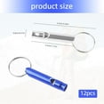 thumbnail image 4 of 12 Loud Safety Whistles with Keychain - Durable Aluminum Survival Whistle for Outdoor Activities & Emergency Signaling, 4 of 6
