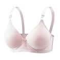 thumbnail image 4 of Bibifish Women's T-Shirt Bras Deep V Adjustable Straps Padded Molded Cup Seamless Bras Everyday Leisure Comfort Wear Dress Daily Bras, 4 of 4
