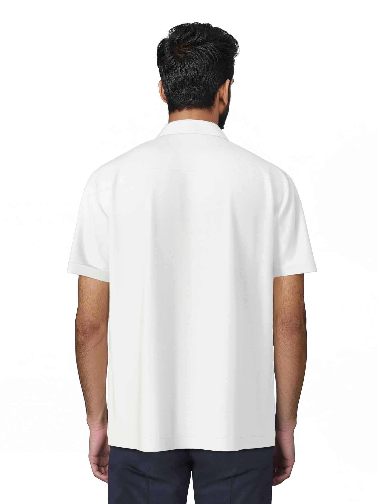 Cafe Luna Men's and Big Men's Printed L-Shape Short Sleeve Woven Shirt, Size S-4XL