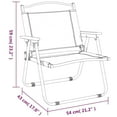 thumbnail image 2 of vidaXL Camping Chair 2 Pcs Outdoor Folding Camping Beach Chair Oxford Fabric, 2 of 7