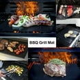 thumbnail image 4 of SENRISE 5/10Pcs BBQ Grill Mats Reusable Grill Sheet Pad Heat Resistant Up To 260°C (500°F) Black/Copper, 4 of 9