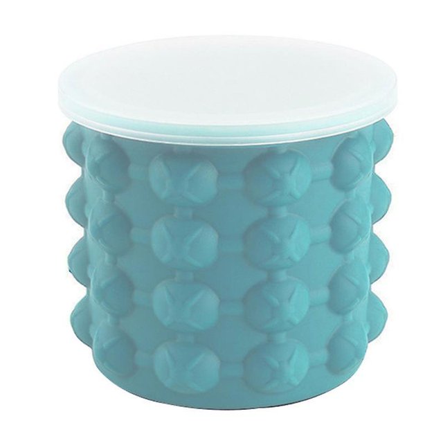 Fabricante de cubitos de hielo de silicona bandeja de molde de cubitos de hielo cubo portátil enfriador de hielo de vino armario de cerveza herramientas de cocina beber whisky congelar Feliz Sencillez