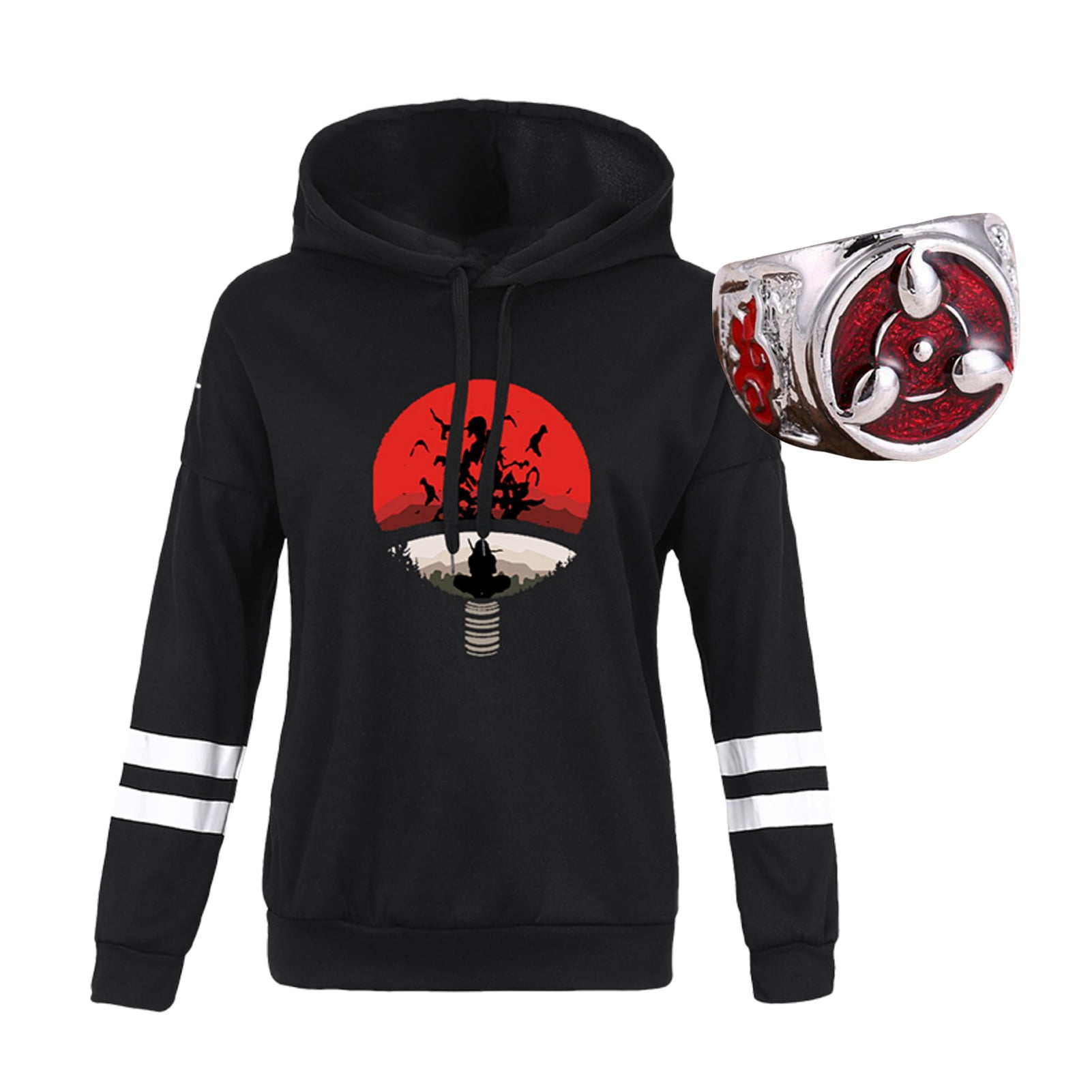 SHIYAO Unisex Naruto Hoodie Pullover 