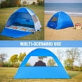 thumbnail image 3 of Pop-Up Beach Tent for 4 People - Instant Sun Shelter, Portable UV Protection Cabana for Family Outdoor, Camping & Travel, 3 of 7