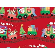 Pack of 1, Santa Express 24" x 833' Gift Wrap Full Ream Roll for Holiday, Party, Kids' Birthday & Special Occasion Packaging