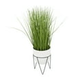 thumbnail image 5 of DecMode 25" Tall Artificial Wheatgrass Plant in Realistic Leaves and Metal Stand and Round Pot, 5 of 7