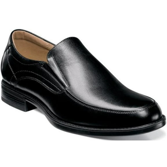 Florsheim Midtown Moc Toe Slip On Shoes Black Leather 12137-001