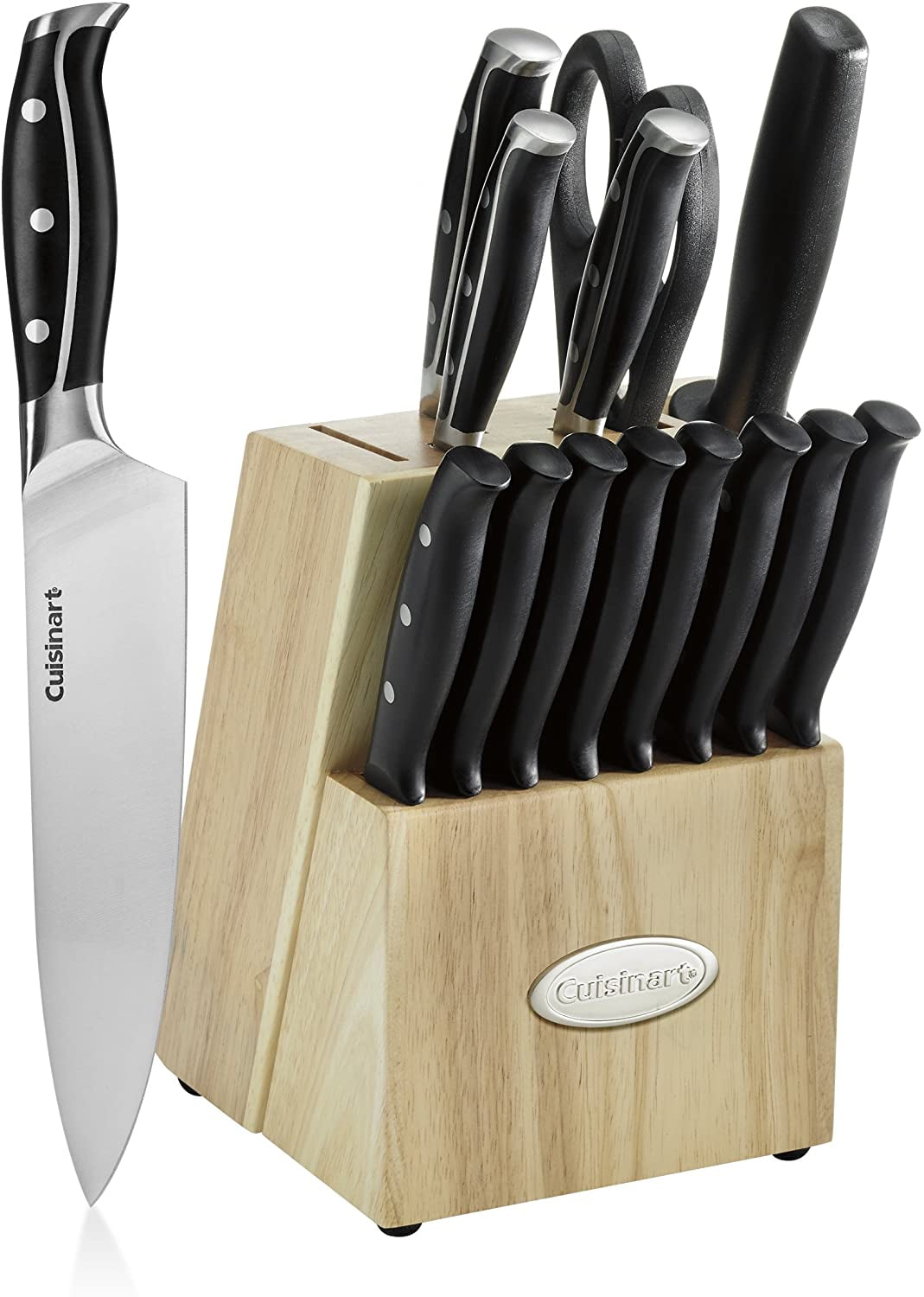 Cuisinart C77TRN-15P Nitrogen Collection 15-Piece Knife Block Set, Black - Walmart.com