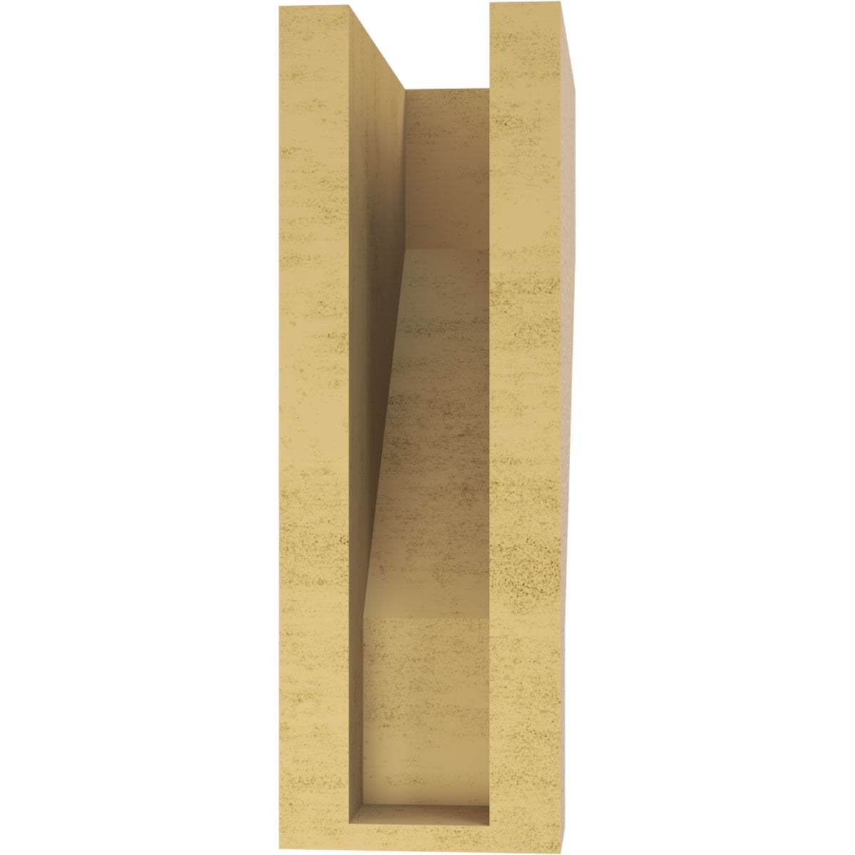 4"W x 8"D x 12"H Classic Clemmons Rough Cedar Woodgrain TimberThane Corbel, Primed Tan